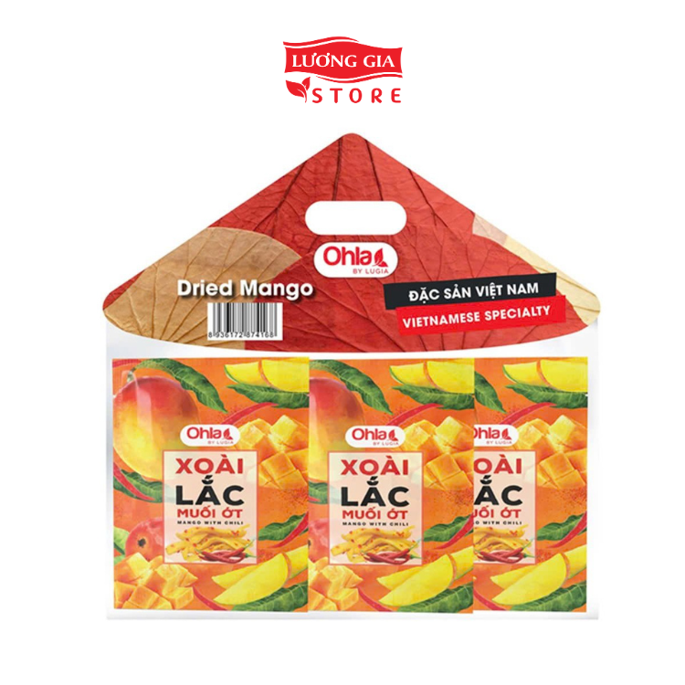 Set nón lá xoài lắc muối ớt Ohla (12x50g)