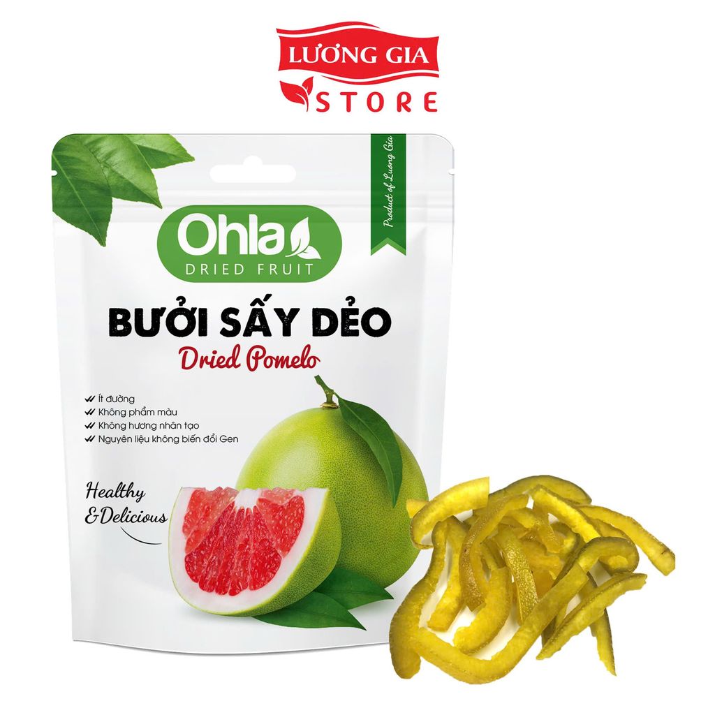 Combo Tứ vị sấy dẻo Ohla ( Xoài chín 40g, Ổi 40g, Bưởi 40g, Dâu 30g)