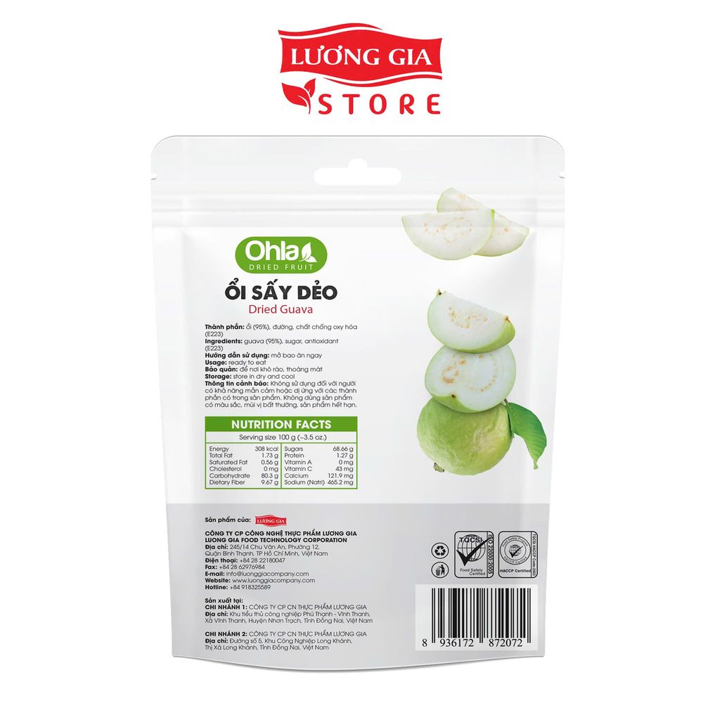 Ổi sấy dẻo Ohla 40g