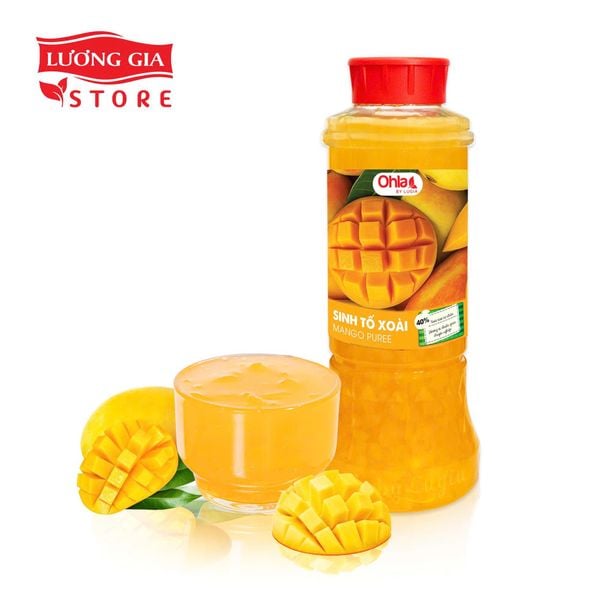 Sinh tố Xoài Ohla 1000ml - phiên bản mới 40% thịt quả