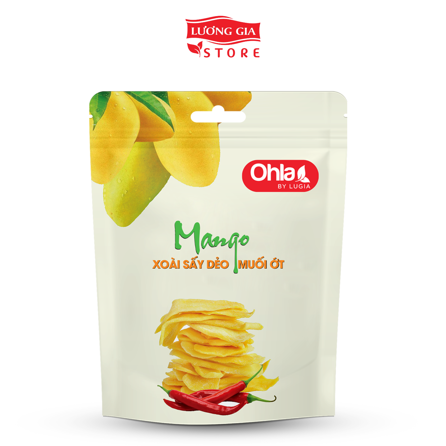 Xoài sấy dẻo muối ớt Ohla - 500g