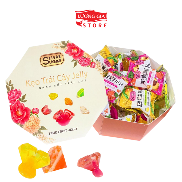 kẹo kim cương hộp bát giác 150g