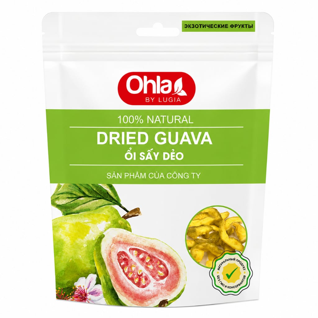 Ổi Sấy Dẻo Muối Ớt túi 500g