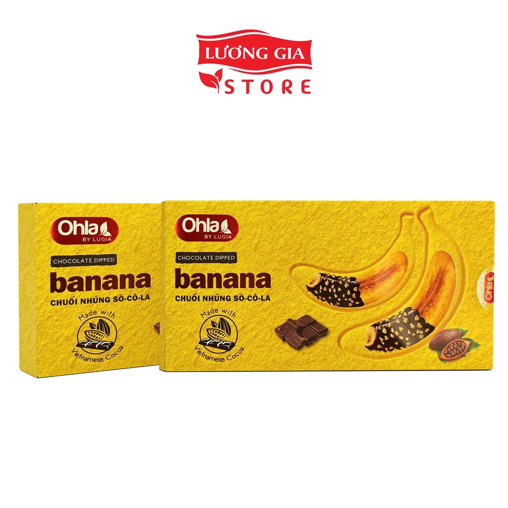 Chuối nhúng sô-cô-la Ohla 180g