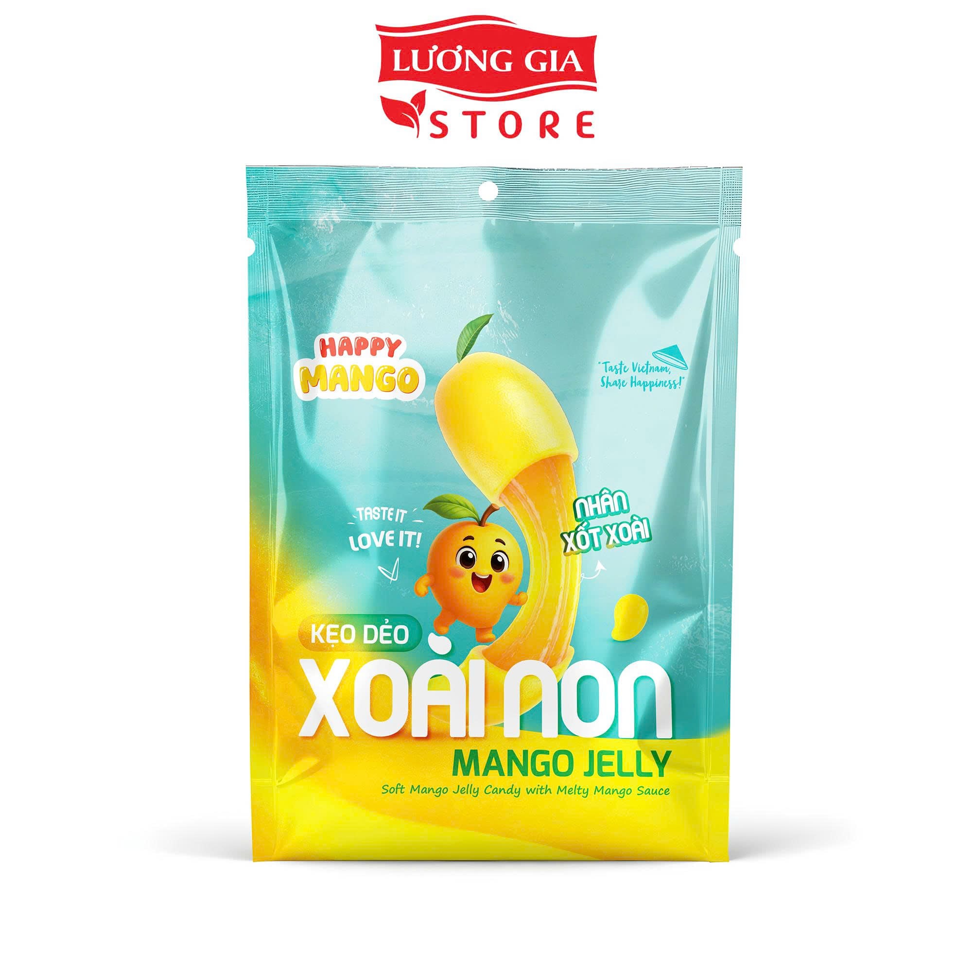 Túi Kẹo Dẻo Xoài Non Nhân Sốt Xoài 150g