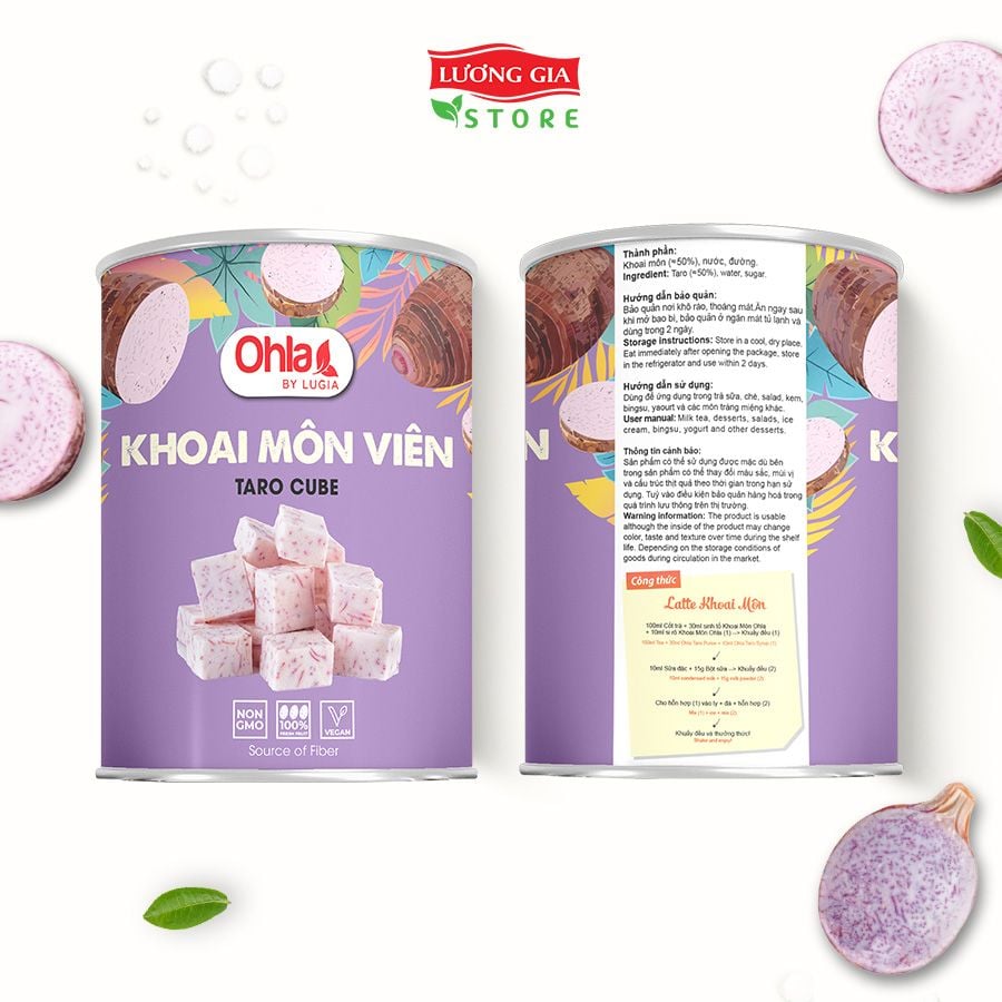 Trái cây tươi đóng lon Ohla 950g - Khoai môn