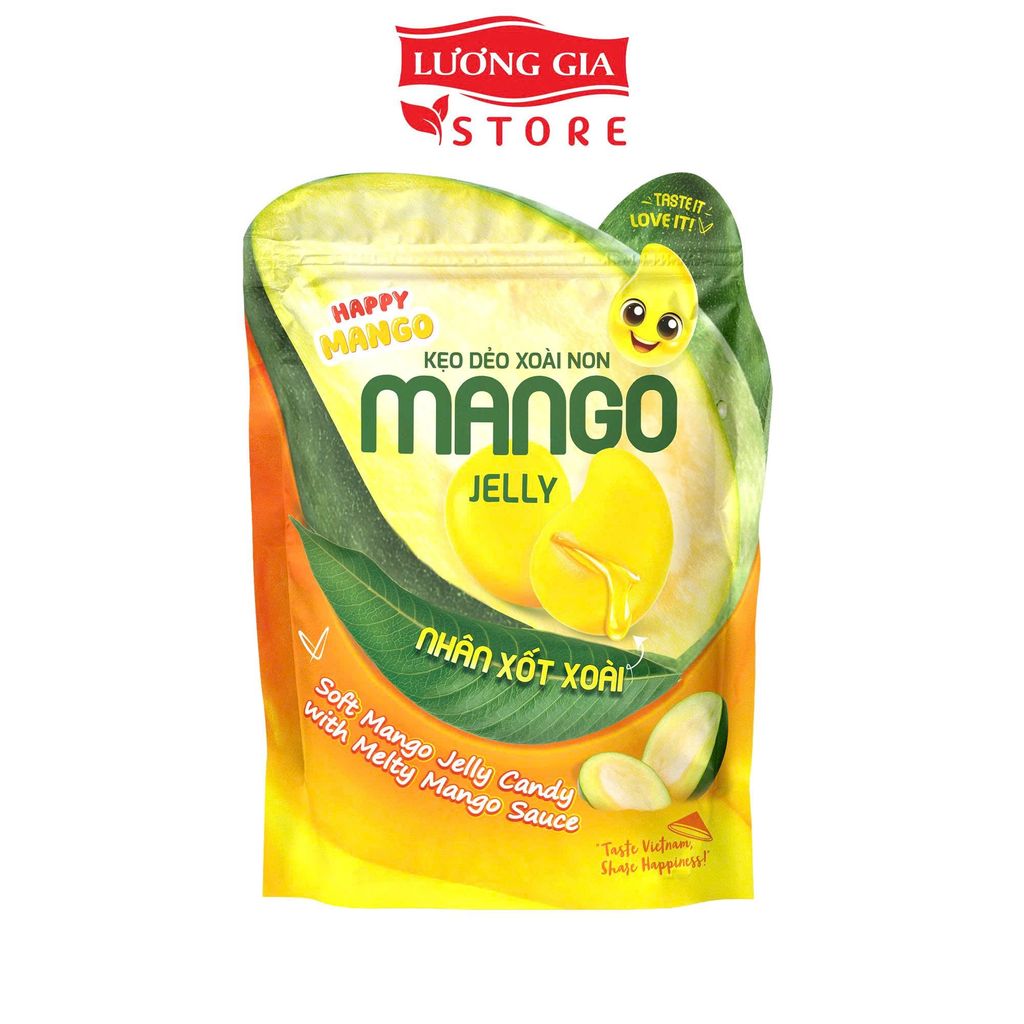 Túi Kẹo Dẻo Xoài Non Nhân Sốt Xoài 300g