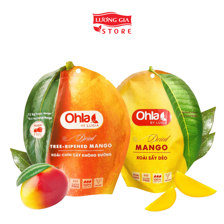 Bộ đôi combo xoài Ohla ( bao bì trái xoài 200g)