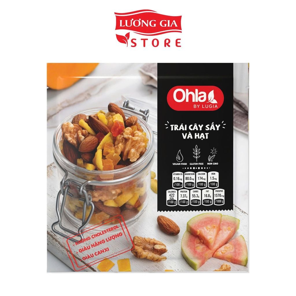 Trái cây sấy và hạt Ohla 20g