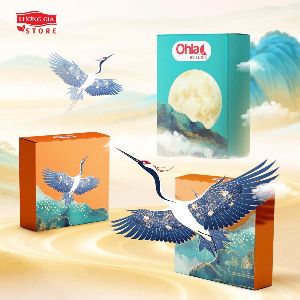 Set Quà Tết Ohla – Hạc Xuân Viên Mãn | Quà Tết Doanh Nghiệp Cao Cấp 2026
