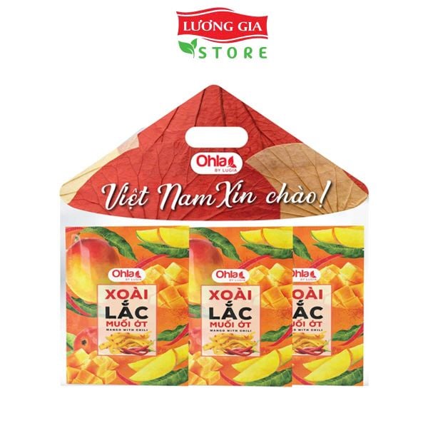 Combo xoài lắc muối ớt Ohla (12x50g)_Nón lá