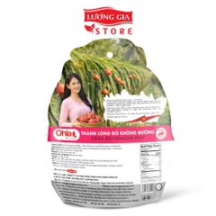 Túi trái Thanh long sấy dẻo không đường Ohla 200g - Đặc sản trái cây sấy dẻo, vị ngọt thanh tự nhiên