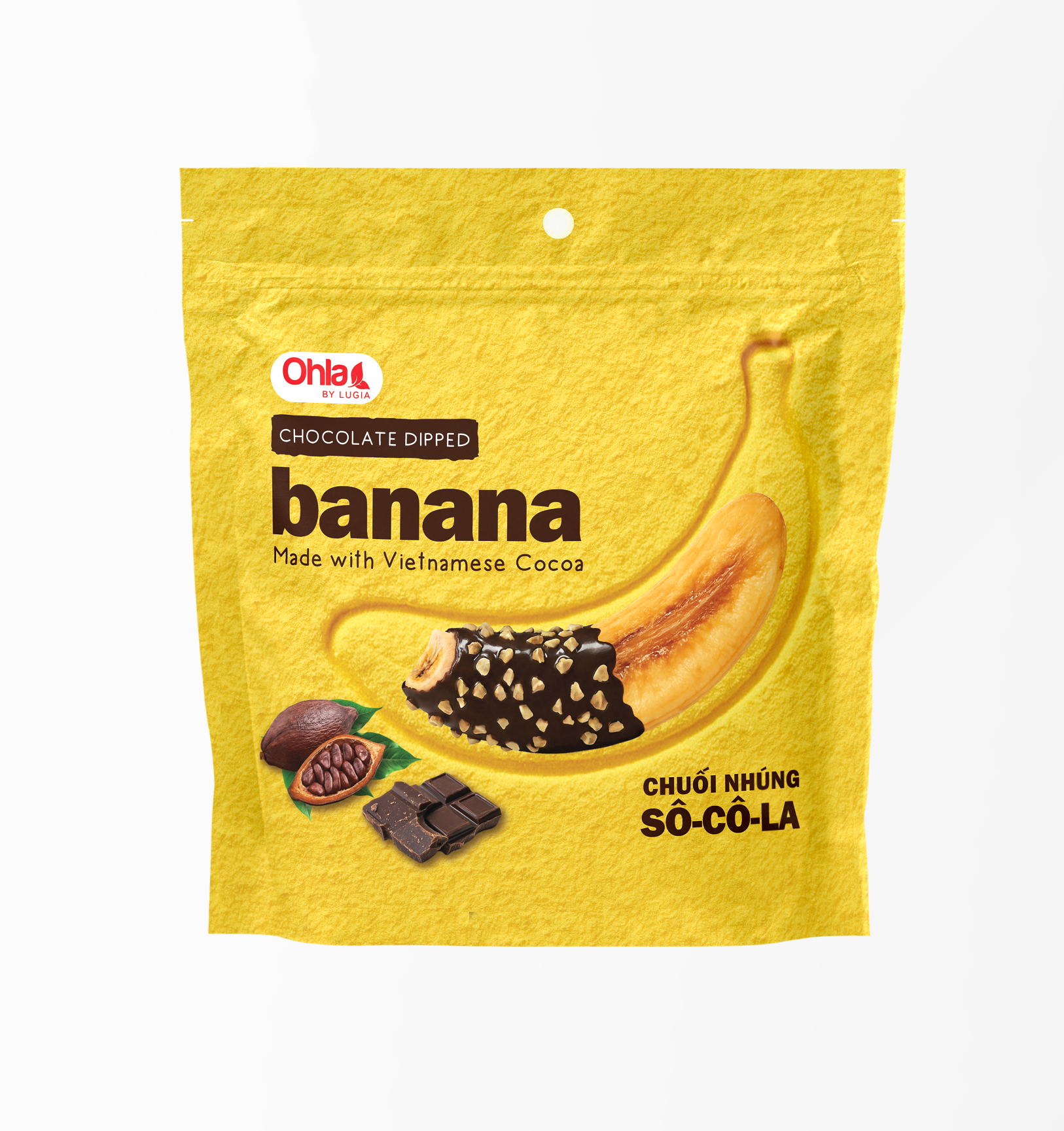 Chuối Sấy Dẻo Socola Hạnh Nhân túi 100g