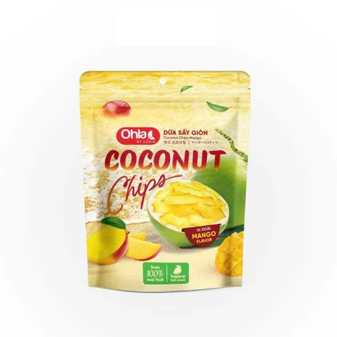 Dừa Sấy Giòn Vị Xoài túi 80g