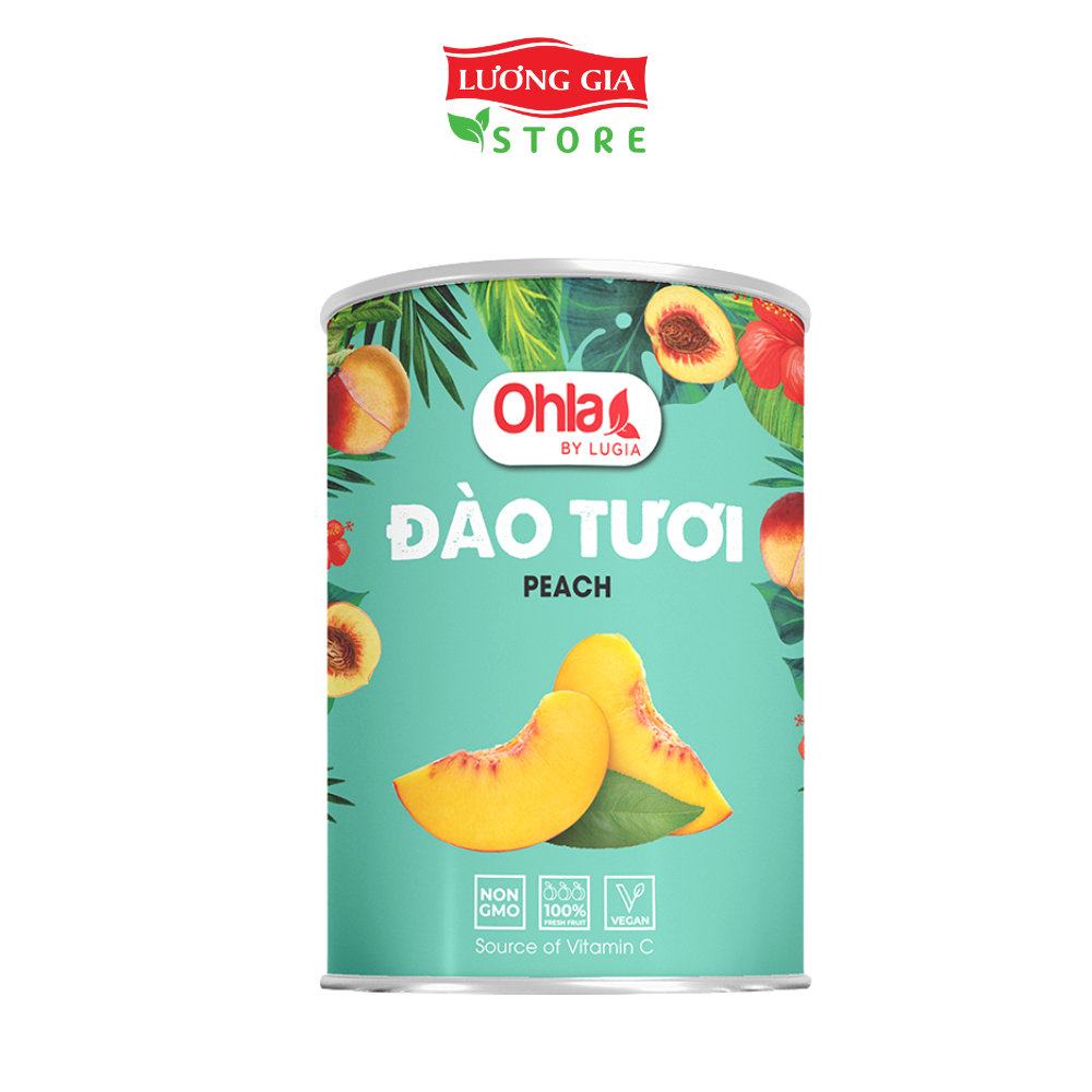 Trái cây tươi đóng lon Ohla 950g - Đào