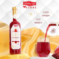 Nước Lựu Collagen Cô Đặc 750ml - Không Đường, 5.000mg Collagen