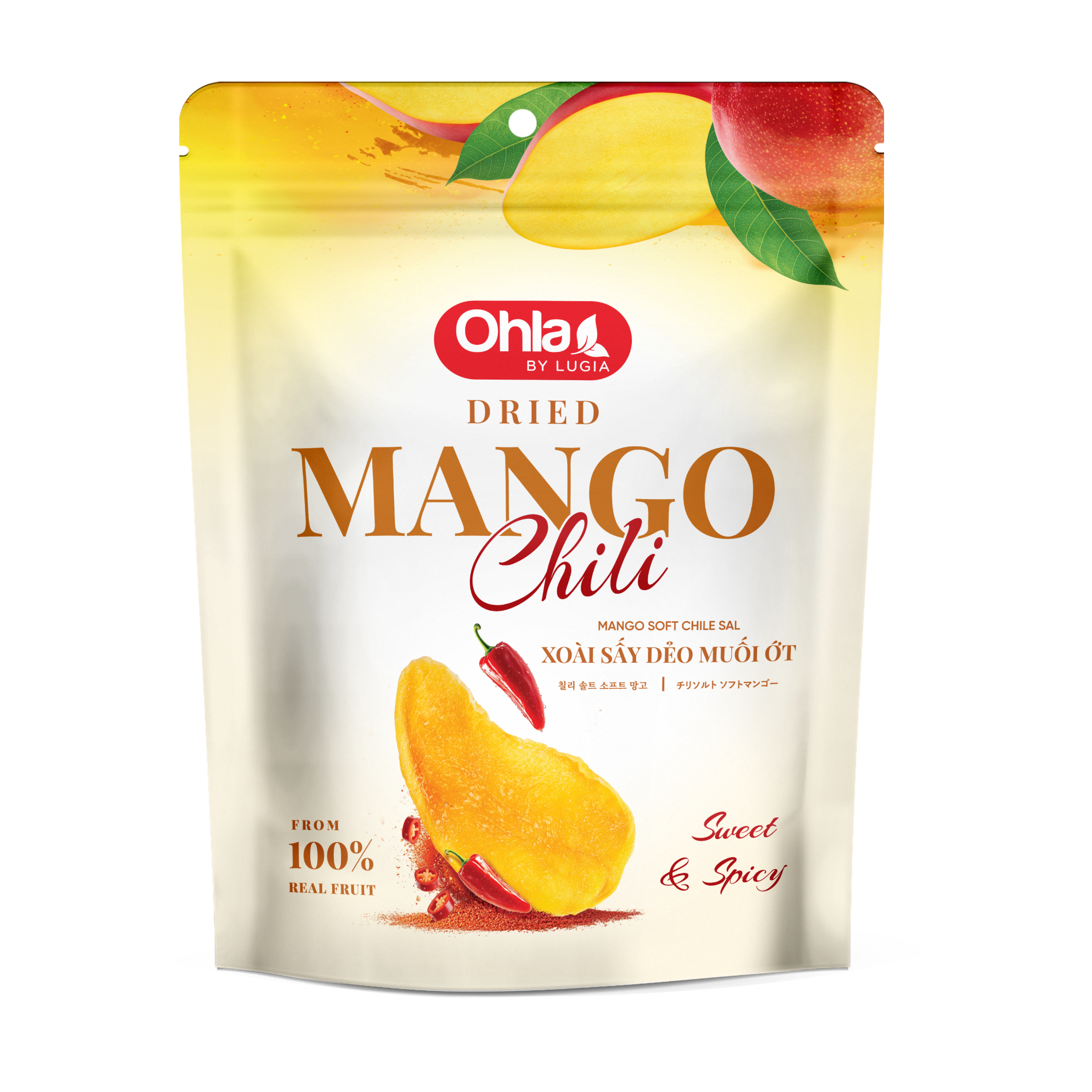 Xoài Sấy Dẻo Muối Ớt túi 100g