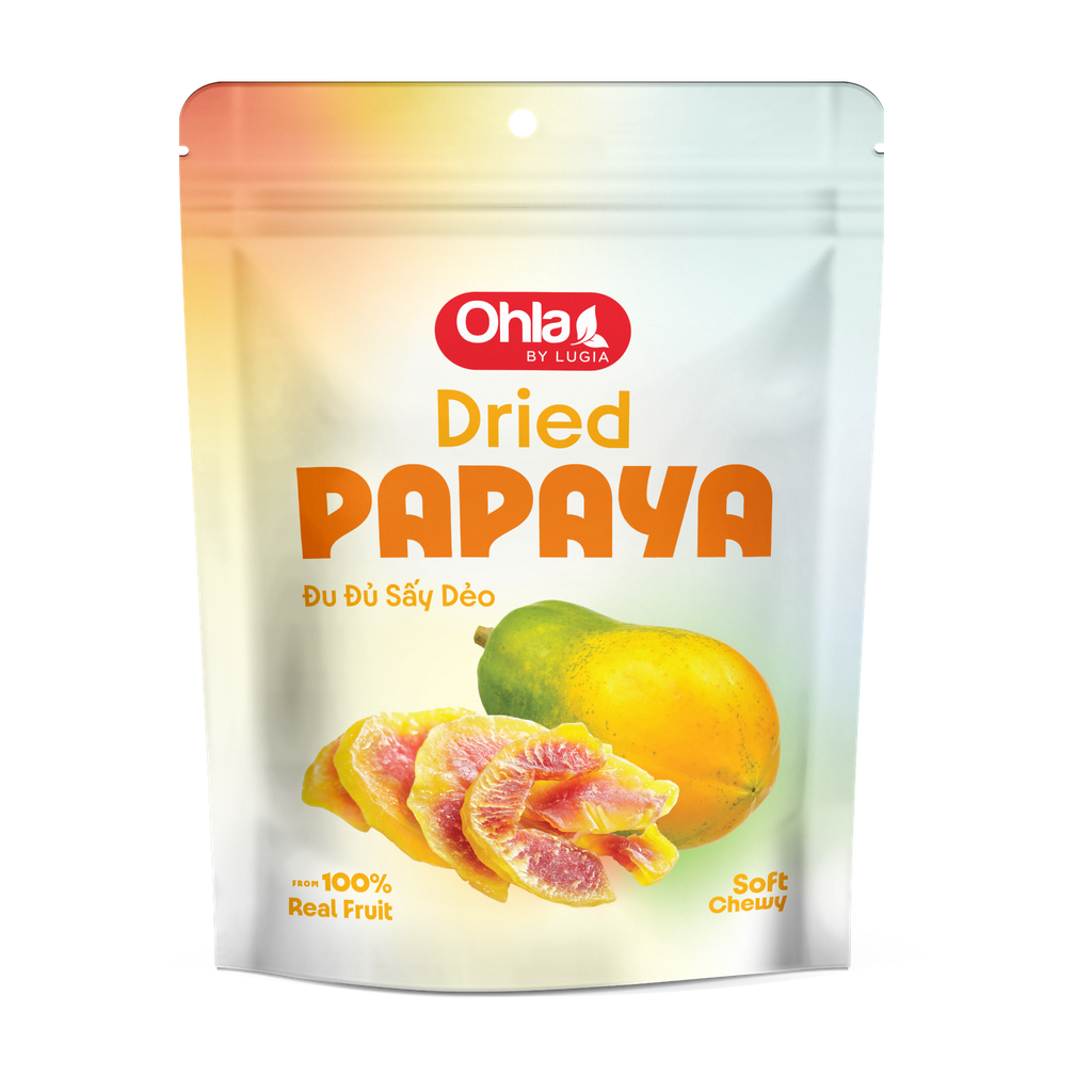 Set nón lá hương vị nhiệt đới Ohla (5x100g) ( Dâu, xoài chín, ổi, đu đủ, thanh long)