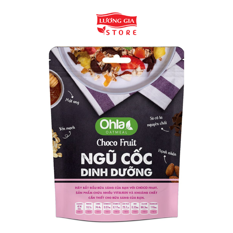 COMBO Bộ đôi năng lượng Choco (1 NCDD Choco Fruit 180gr và 1 Trái Cây Sấy Mix Hạt Choco Frunut 100gr)