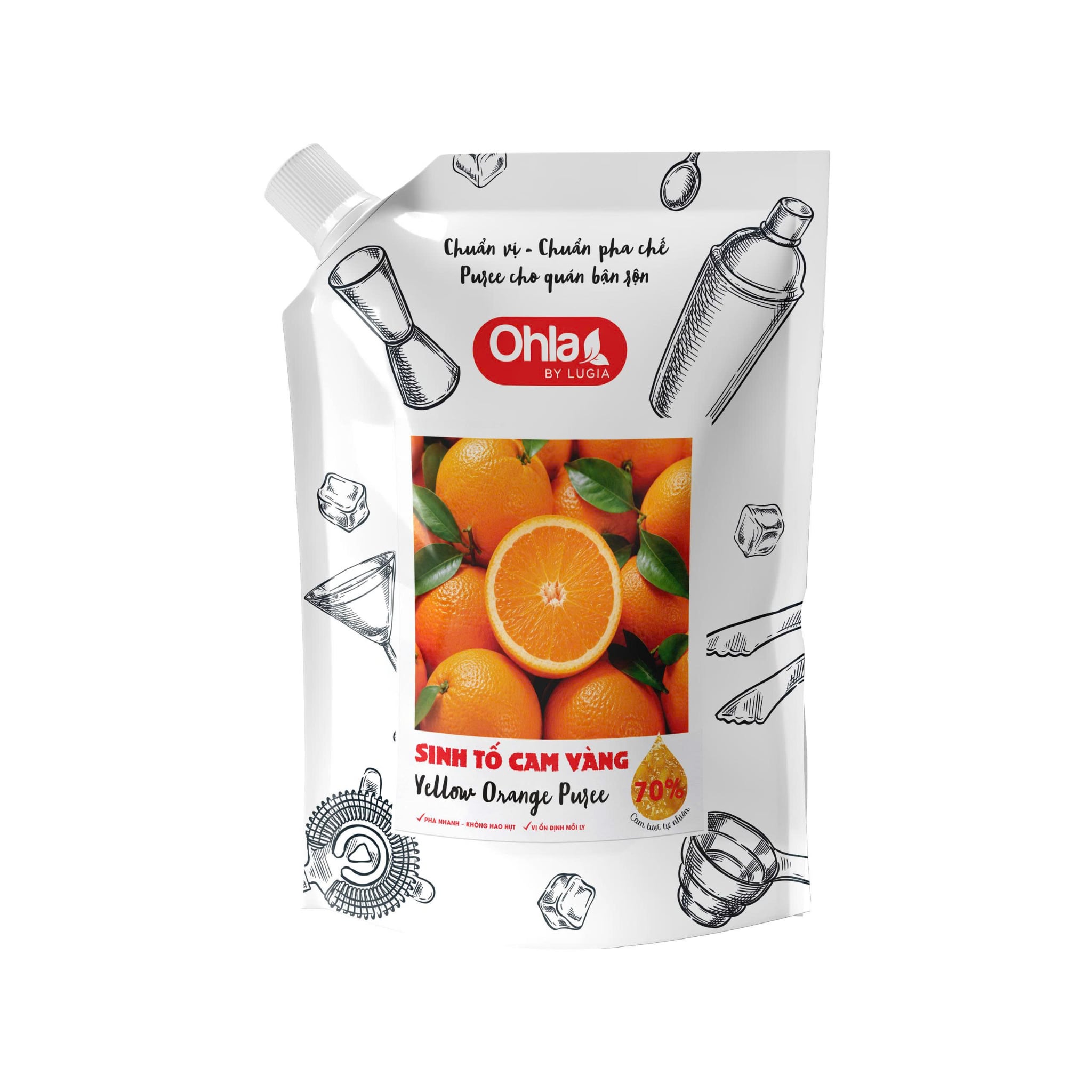 Sinh tố Cam Vàng Ohla 1000ml