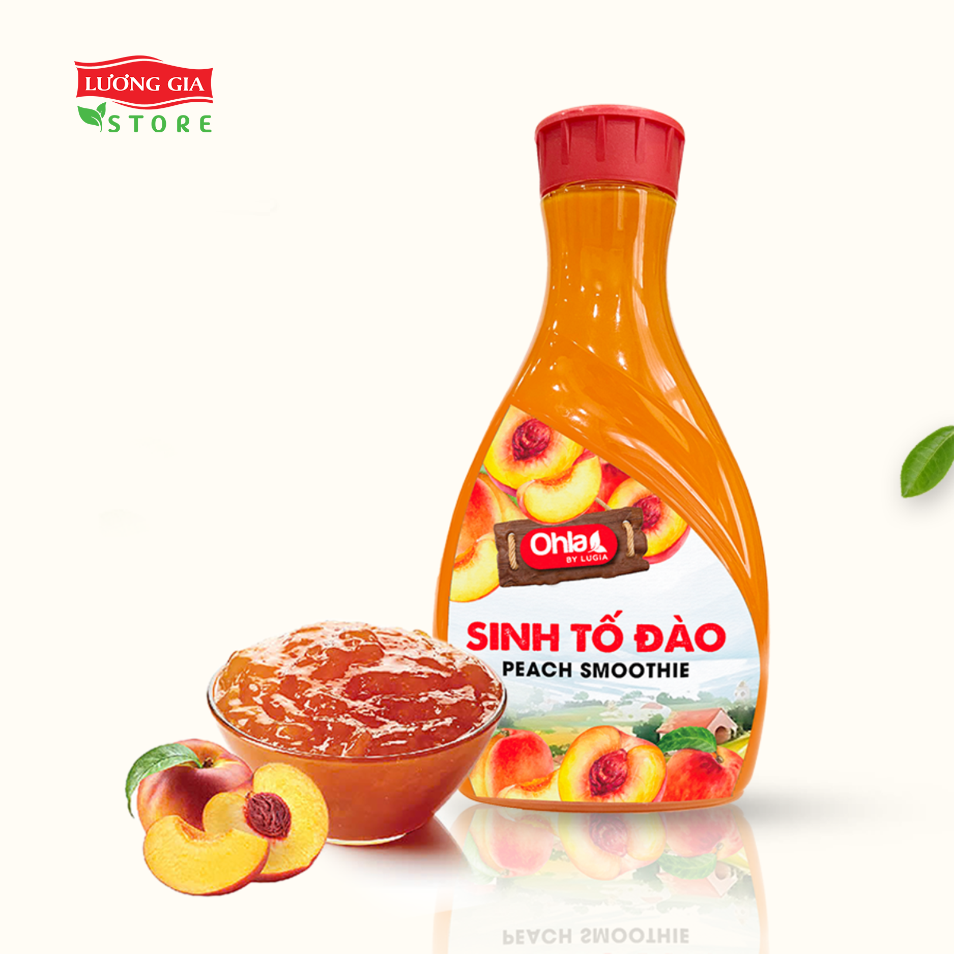 Sinh tố Đào Ohla 1000ml