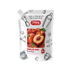 Sinh tố Đào 70% thịt quả túi 1000ml