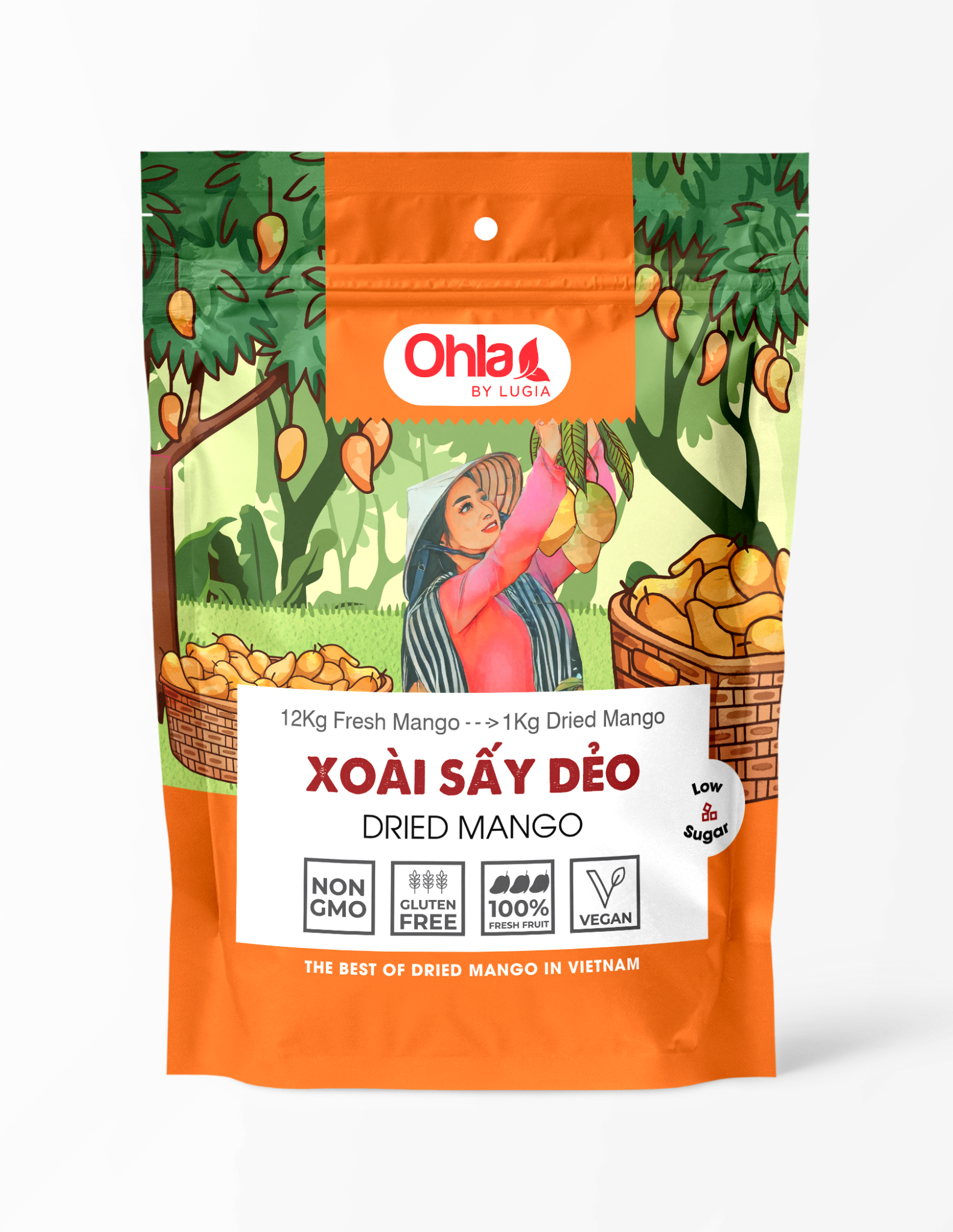 Xoài Chín Cây Sấy Dẻo túi 500g