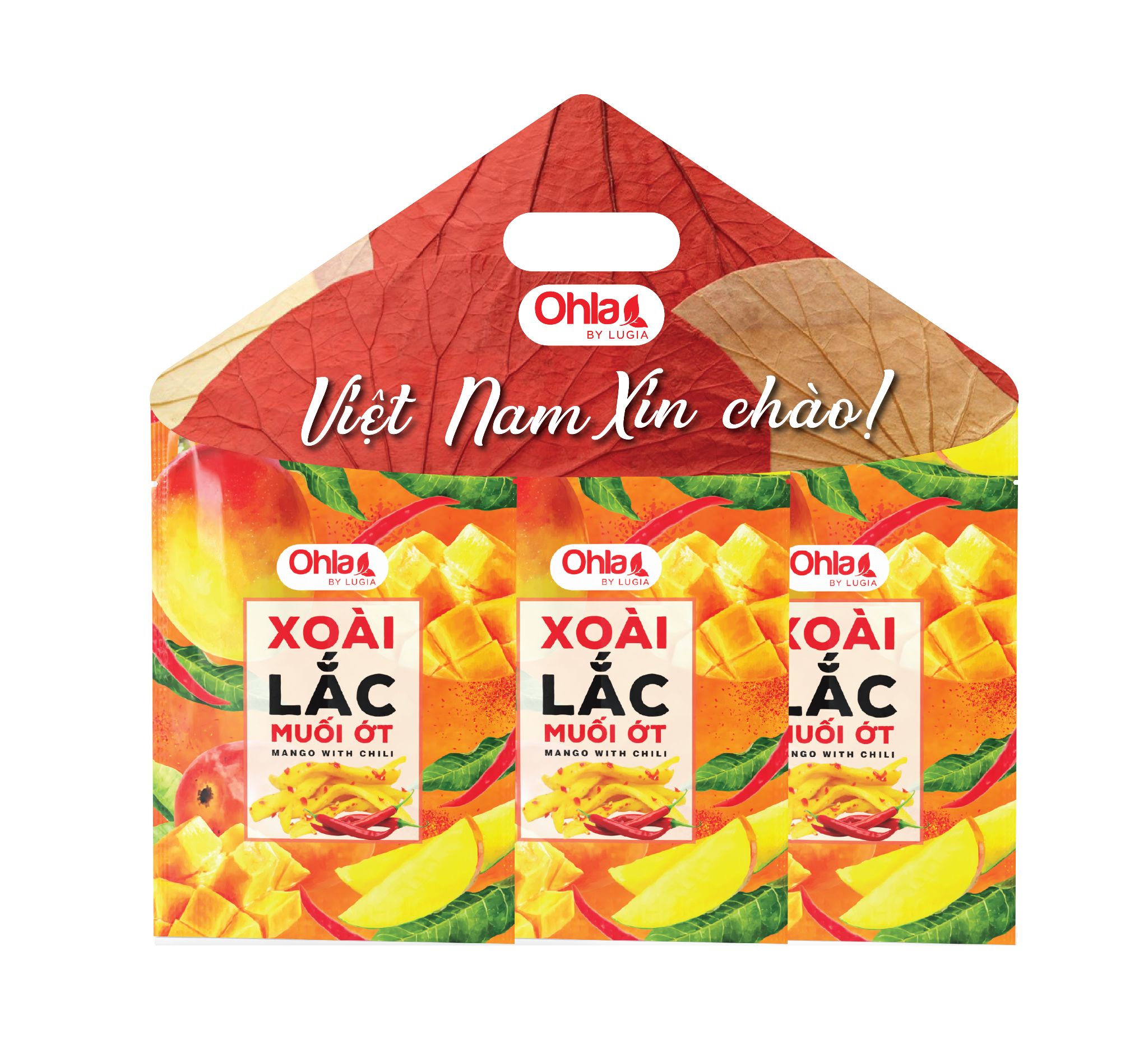 Xoài Sấy Dẻo Sợi Lắc Muối Ớt set nón lá 12x50g