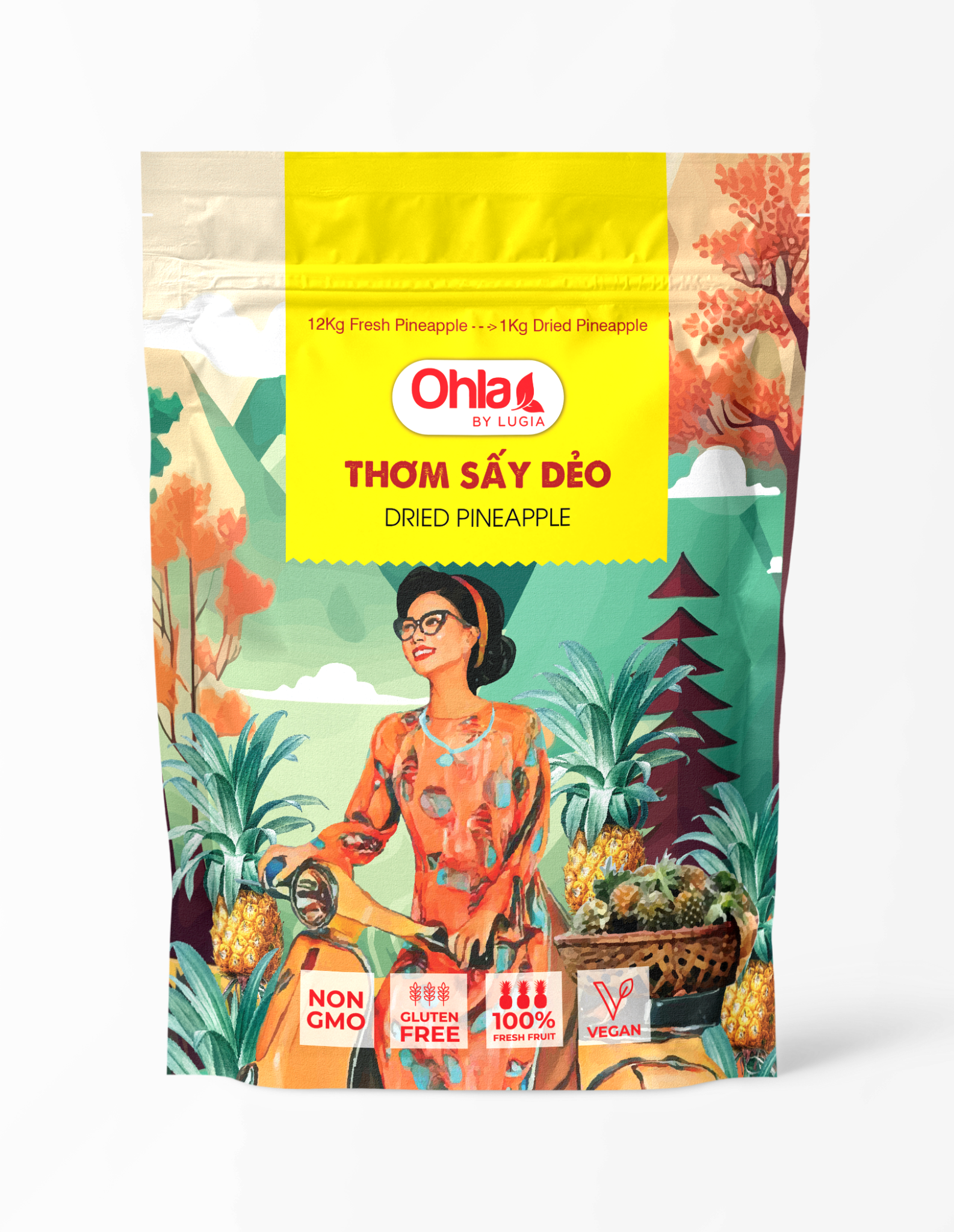 Thơm Sấy Dẻo túi 100g CG