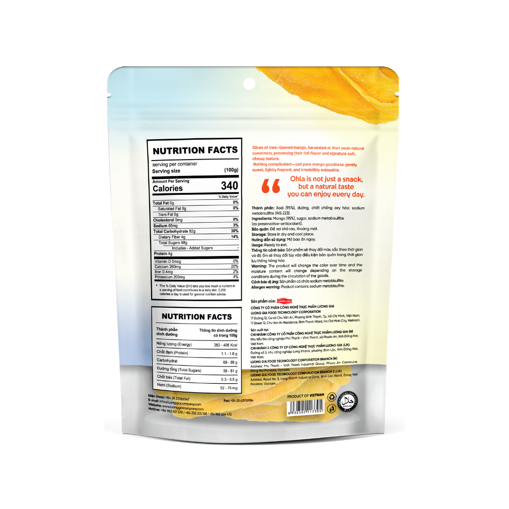 Xoài Chín Cây Sấy Dẻo túi 100g