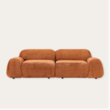 Sofa băng Cloud Duo 2 module màu cam - góc chính diện