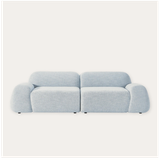 Sofa băng Cloud Duo 2 module màu xanh nhạt - góc chính diện