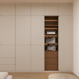 Tủ áo Hana Open MDF chống ẩm sơn hoàn thiện hoàn thiện - chi tiết vật liệu