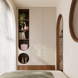 Tủ áo Hani Curve MDF chống ẩm sơn hoàn thiện hoàn thiện - chi tiết vật liệu