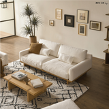 Sofa băng Mori Classic 2–3 chỗ màu xám nhạt - góc nhìn bên