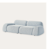 Sofa băng Cloud Duo 2 module màu xanh nhạt - góc nhìn bên