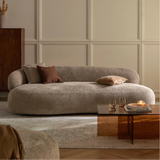 Sofa băng Alba Open 1 module màu nâu - góc phối cảnh