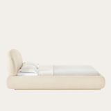 Giường bọc nệm Alba - góc nhìn bên