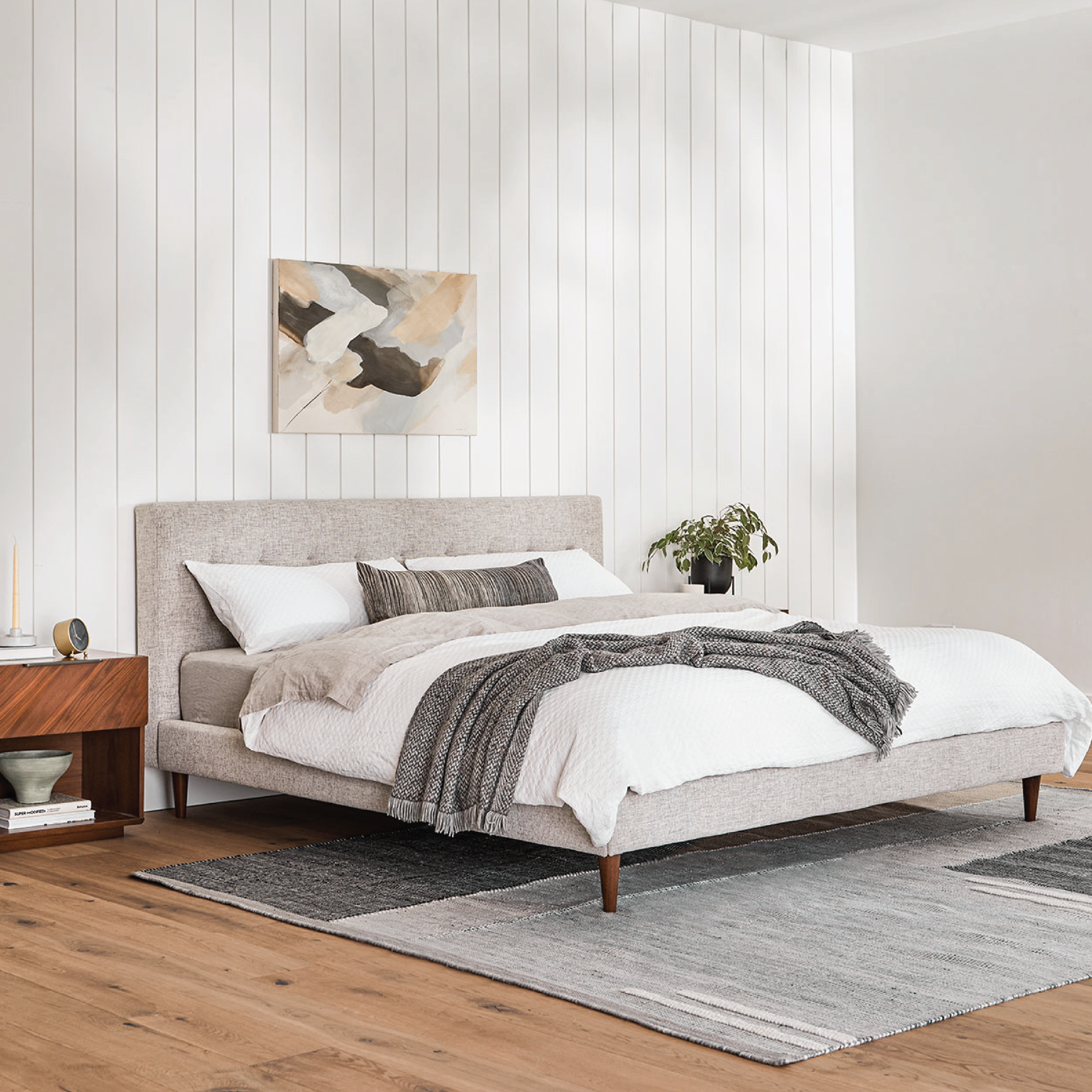  Giường bọc vải - Ari 