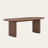 Bàn ăn Noir Oval chân Gỗ Tần bì - chi tiết kết cấu