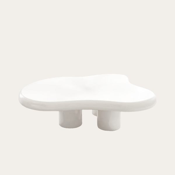 bàn sofa cloud sơn trắng