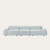 Sofa băng Cloud Trio 3 module màu xanh dương - góc chính diện
