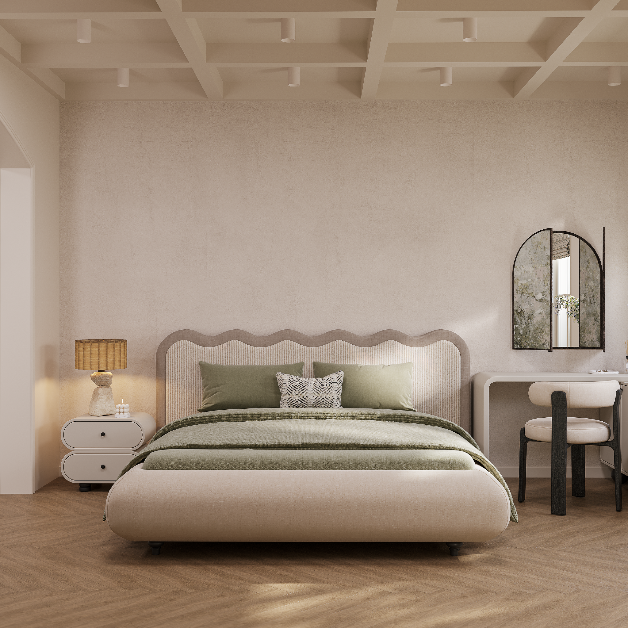  Giường bọc vải Cookie 