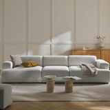 Sofa băng Map Trio 3 module màu xám - góc phối cảnh