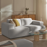 Sofa băng Map Duo 2 module màu xám - góc phối cảnh