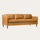 Sofa băng Hamilton 2–3 chỗ màu vàng da bò - góc nhìn bên