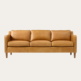 Sofa băng Hamilton 2–3 chỗ màu vàng da bò - góc chính diện