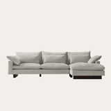 Sofa góc Harmony 3–4 chỗ màu xám - góc chính diện