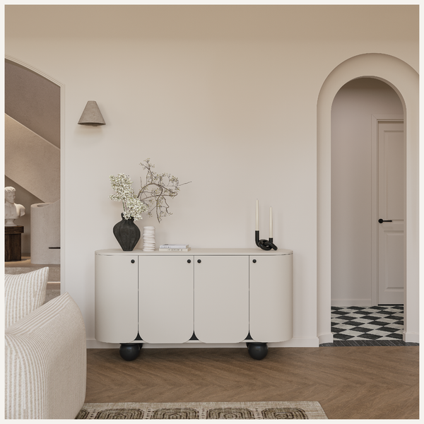 Tủ lưu trữ Homa thiết kế cánh vòm độc đáo chân khối cầu