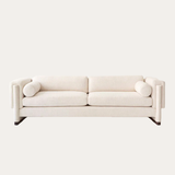 Sofa băng Howard 2–3 chỗ màu be-trắng - góc chính diện
